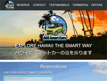 Tablet Screenshot of hawaiismartcarrentals.com